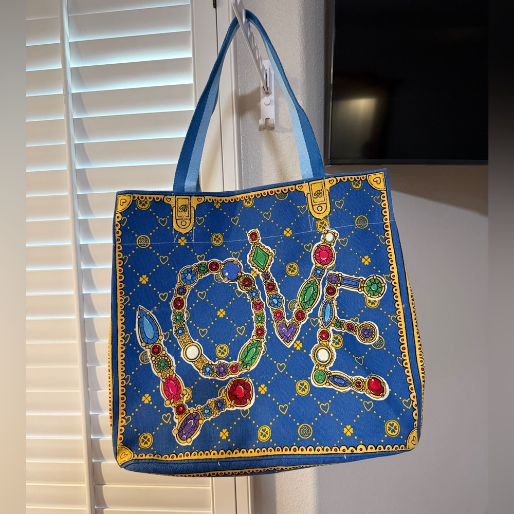Brighton Tote Bag, Glittering Love, Vibrant Color Scheme, Like New Condition - Picture 3 of 16